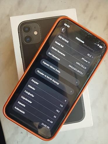 iphone 16 pro 2 ci el: IPhone 11, 64 GB, Narıncı, Face ID — 6