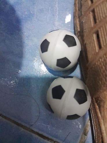 toplar: Məhsul: Mini futbol topu dizaynlı rezin sıçrayan toplar (2 ədəd dəst) — 1