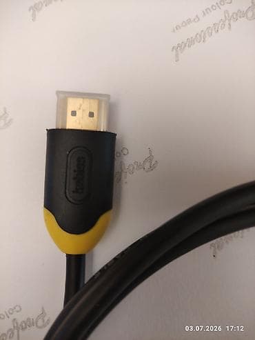 av hdmi adapter: HDMI kabel - Bir ucları – birbaşa HDMI (standart tip A) konnektorları — 5