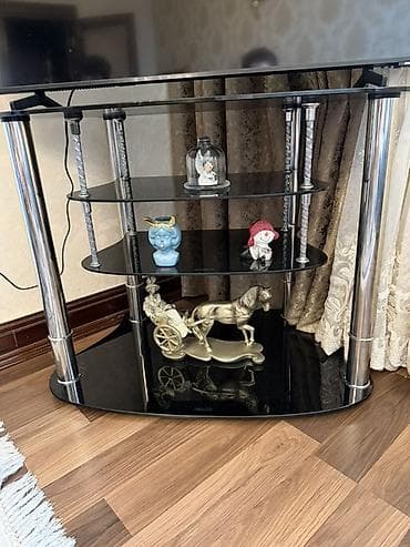 divar bra: İşlənmiş, Künc Tv altlığı, Polkalı, Şüşəli — 2