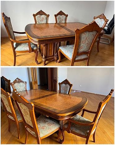 stol stullar: Malaziya istehsalı masa desti 400₼. 6 oturacaqlıdır.Ünvan — 1