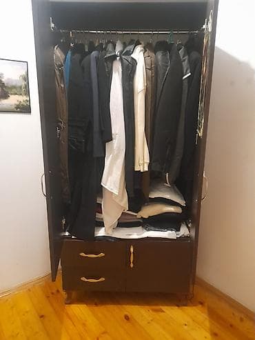 2el dolablar: Yeni, 2 qapılı, Güzgülü, Qəhvəyi, Açılan, Düz dolab — 3