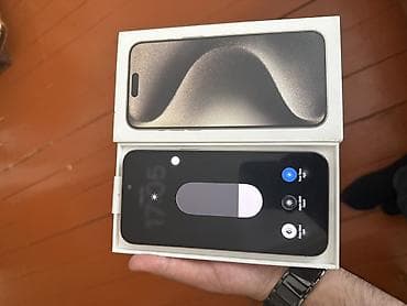 15 pro qiyməti: IPhone 15 Pro Max, Natural Titanium, Face ID — 3