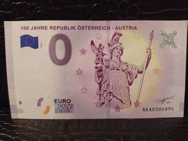 10 cent kaç manat: Сувенирная банкнота "0 евро" Nuri Paşa - Məhəmməd Əmin Rəsulzadə 20 — 5