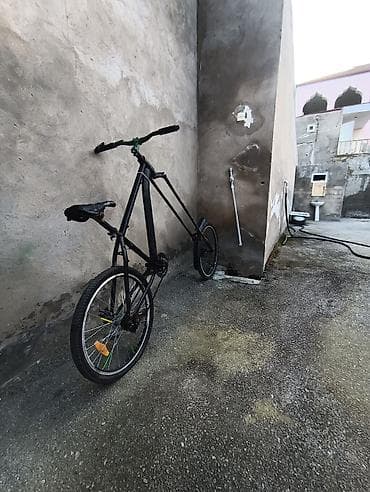Şəhər velosipedləri: Unikal hündür çərçivəli “tall bike” velosiped - Əl işidir, uzadılmış — 1