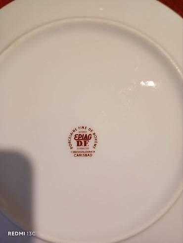 qrafin desti: Çay dəsti, rəng - Ağ, Farfor, 6 nəfərlik, Çexiya — 8