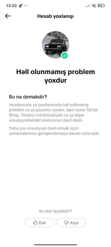 топаз авто: Məhsul: TikTok hesabı Təsvir: - 1 ay əvvəl açılmış aktiv TikTok — 2