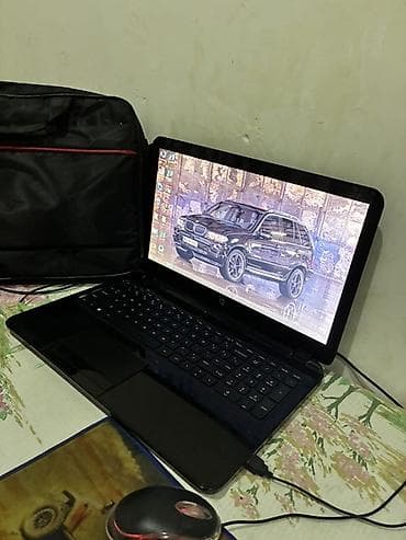 HP noutbuk – 15.6" ekranlı, qara korpus. Texniki xüsusiyyətlər