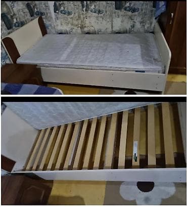 Təknəfərlik çarpayı, Bazasız, Matras ilə, Siyirməsiz