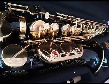 qoruyucu eynək: Alto saksafon dəsti - Korpus: qara lak örtük, bədən və klapanlarda — 3