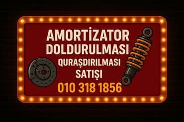 Amortizator xidmətləri - Amortizatorların doldurulması (qaz/yağ