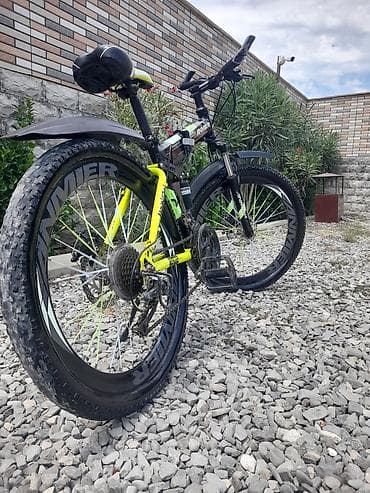 ANNMER dağ velosipedi - Güclü, enli dişli təkərlər: çınqıllı