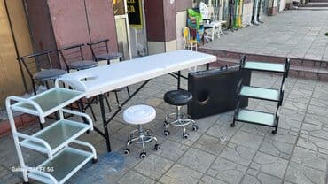 uz qaş stolu: Yeni, Masaj kuşetkası, Qatlanan, rəng - Ağ — 2