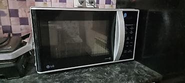 Mikrodalğalı soba LG, Ayrıca dayanan, Mikrodalğalar ilə, rəng - Qara, İşlənmiş