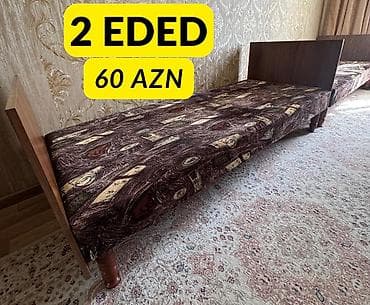 İşlənmiş, Təknəfərlik çarpayı, Bazasız, Matrassız, Siyirməsiz, Azərbaycan