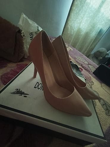 ayaqqabı: Qadın ayaqqabıları – 3 fərqli model dəsti 1) Krem rəngli mules - Açıq — 5