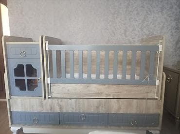 ucuz perde: Çoxfunksiyalı uşaq beşiyi və komod-bölməli modul - Material — 1