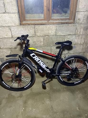 bmw velosiped: Cross Efir dağ velosipedi - Rəng: qara gövdə, qırmızı‑ağ‑sarı — 1