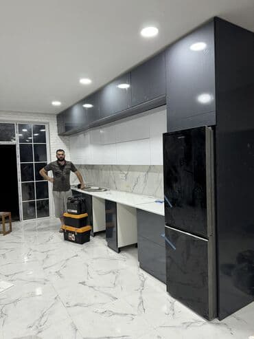 Sifarişlə mətbəx dəsti, Özü çəkən petlələr, Mat laminat, Kredit var, Pulsuz çatdırılma