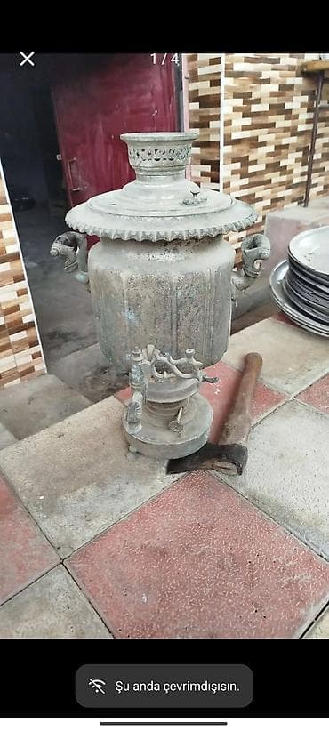 Antik samovar – mis kohnə iran 10 litrə - Material: bürünc/metal