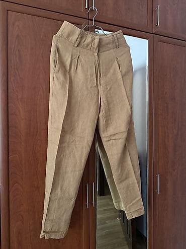 pol klassik şalvarlar: Kişi üçün kətan şalvar - Brend: Cream & Rouge - Material: 100% — 1