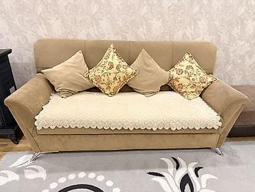 Divan, İşlənmiş, Açılmayan, Bazalı, Vеlur parça, Çatdırılma yoxdur — 1