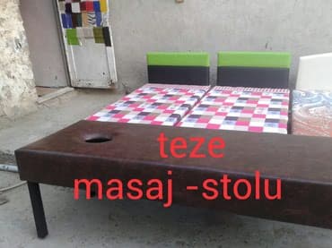 Другая салонная, медицинская мебель: MASAJ STOLU TEZE TAM MOHKEM yumusaq ve her reng kojalardan duzz — 1