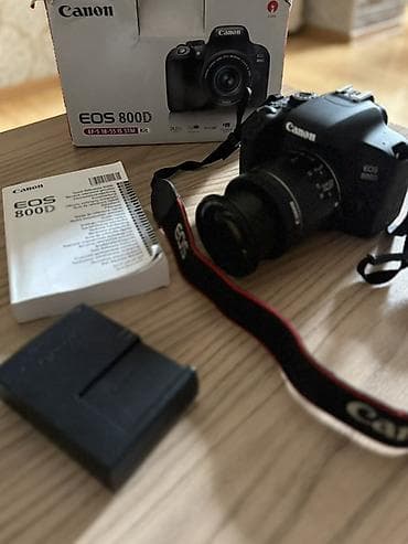 canon çanta: Canon EOS 800D (EF-S 18-55mm f/4-5.6 IS STM Kit) - 24.2 MP APS-C — 5