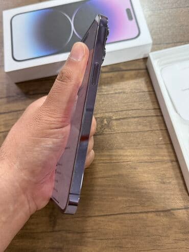 iphone 14 pro ekran qiymeti: IPhone 14 Pro Max, 256 GB, Deep Purple, Zəmanət — 2