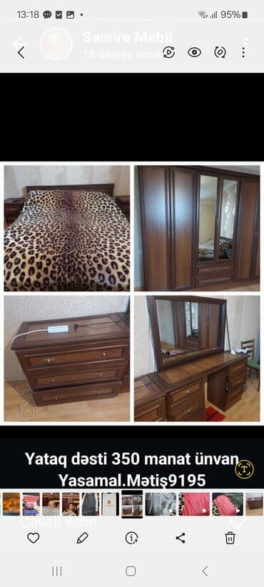 İkinəfərlik çarpayı, Dolab, İşlənmiş