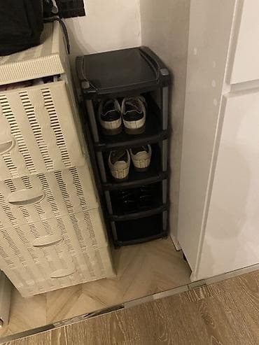 şifonyer ucuz: 4 mərtəbəli ayaqqabı rəfi - Material: möhkəm plastik karkas, metal — 1