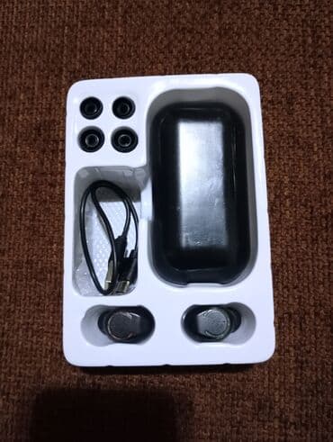 наушники с микрофоном: Yeni Simsiz (Bluetooth) Qulaqcıqlar, rəng - Qara — 4