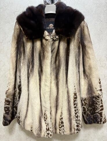 женские шубы из чернобурки: Femina markalı qadın kürkü - Material: təbii xəz (şaquli tünd-işıq — 1