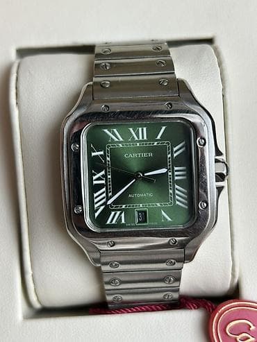 sport geyimler: Наручные часы, Cartier, цвет - Зеленый — 2
