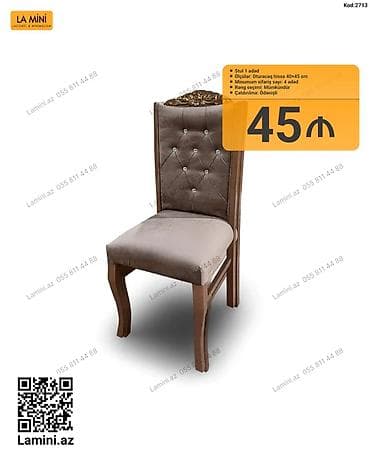 balkon stul: Məhsul: Klassik üslublu yemək otağı stulu - Model kodu: 2713 - — 1