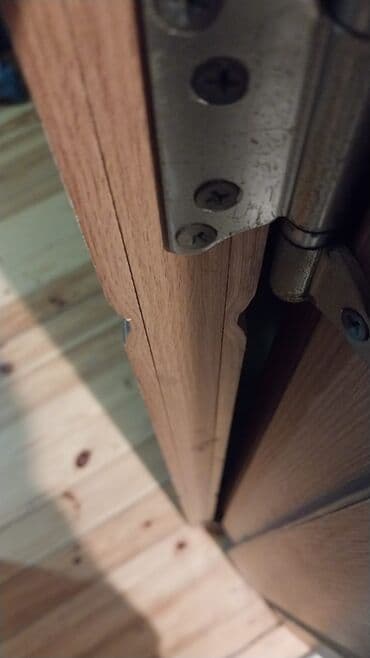 Plastik qapılar: İşlənmiş Otaq qapısı 80x200 sm Çərçivə ilə, Ünvandan götürmə — 1