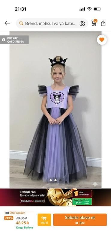 Yeni alınıb 50 azn bir dəfə geyinilib 35 azn satılır