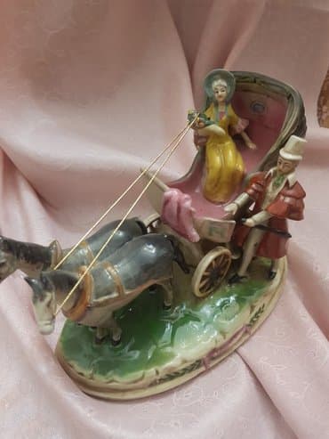 qədimi pullar: Qedimi birinci vipusk olar farfordan gdr 1940_50illin, statuetkasi — 2