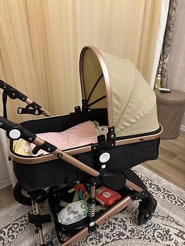 Игрушки: Коляска-люлька несъемная, Возраст: <1 месяца — 2