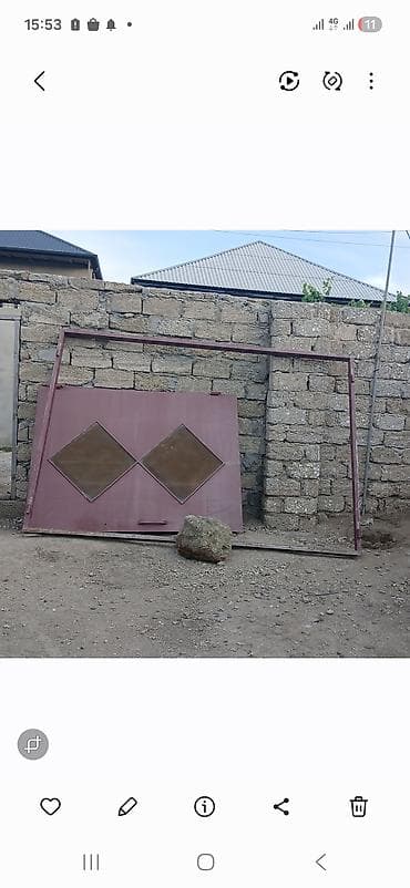 tarsofka boya: Dəmir darvaza və çərçivə dəsti - Material: qalın metaldan — 1