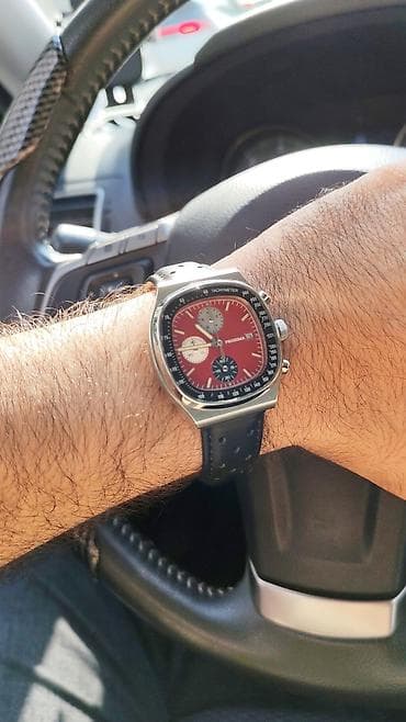 elektironik saat: İşlənmiş, Qol saatı, rəng - Qırmızı — 5