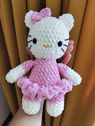 Yumşaq toxuma oyuncağı – pişik fiquru - Material: qalın, plyuş