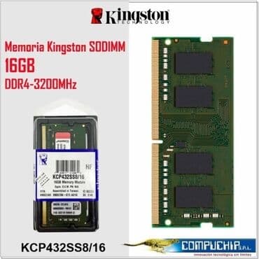 ddr: Оперативная память (RAM) Kingston, 16 ГБ, 3200 МГц, DDR4, Для ноутбука — 1