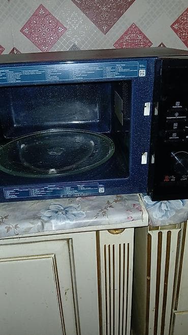 Mikrodalğalı soba Samsung, Ayrıca dayanan, Qril ilə, rəng - Qara, İşlənmiş