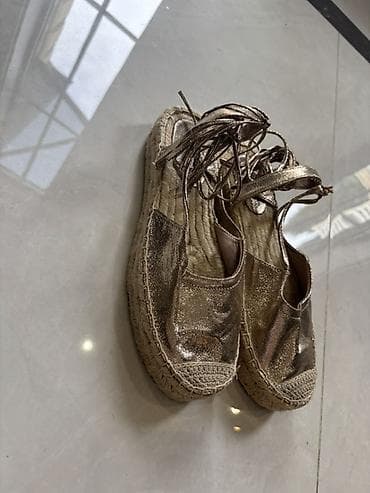 Qızılı rəngli espadril ayaqqabı Stradivarius razmer 39/40 - Üst — 3