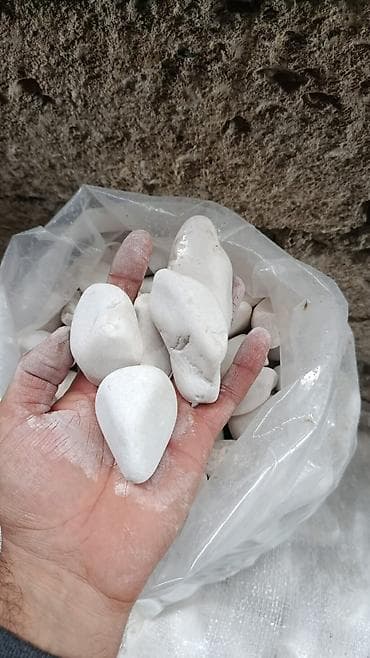 dibcek qablarin satisi: ⚪ DEKORATİV AĞ DAŞ SATIŞI ⚪ Dekorativ ağ daşlar bağ, həyət, villa və — 3