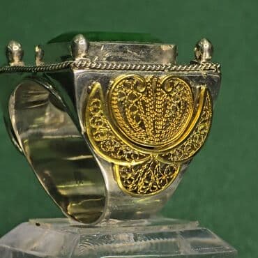 zumrud qaşlı uzuklər: Кольцо, Серебро, Изумруд — 5