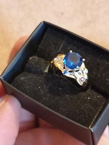 сапфир: Кольцо, Серебро, 958 проба, Сапфир — 6