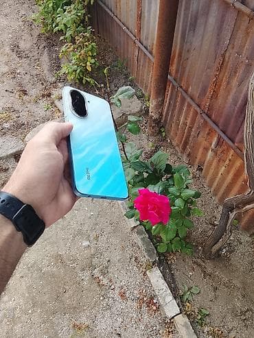 telefon kabraları: Redmi A5, 128 GB, rəng - Mavi, Barmaq izi — 1