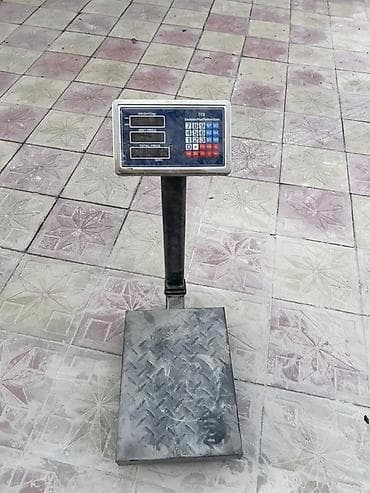 Elektron platform tərəzi – TCS tipli - Platforma tərəzi, sütunlu